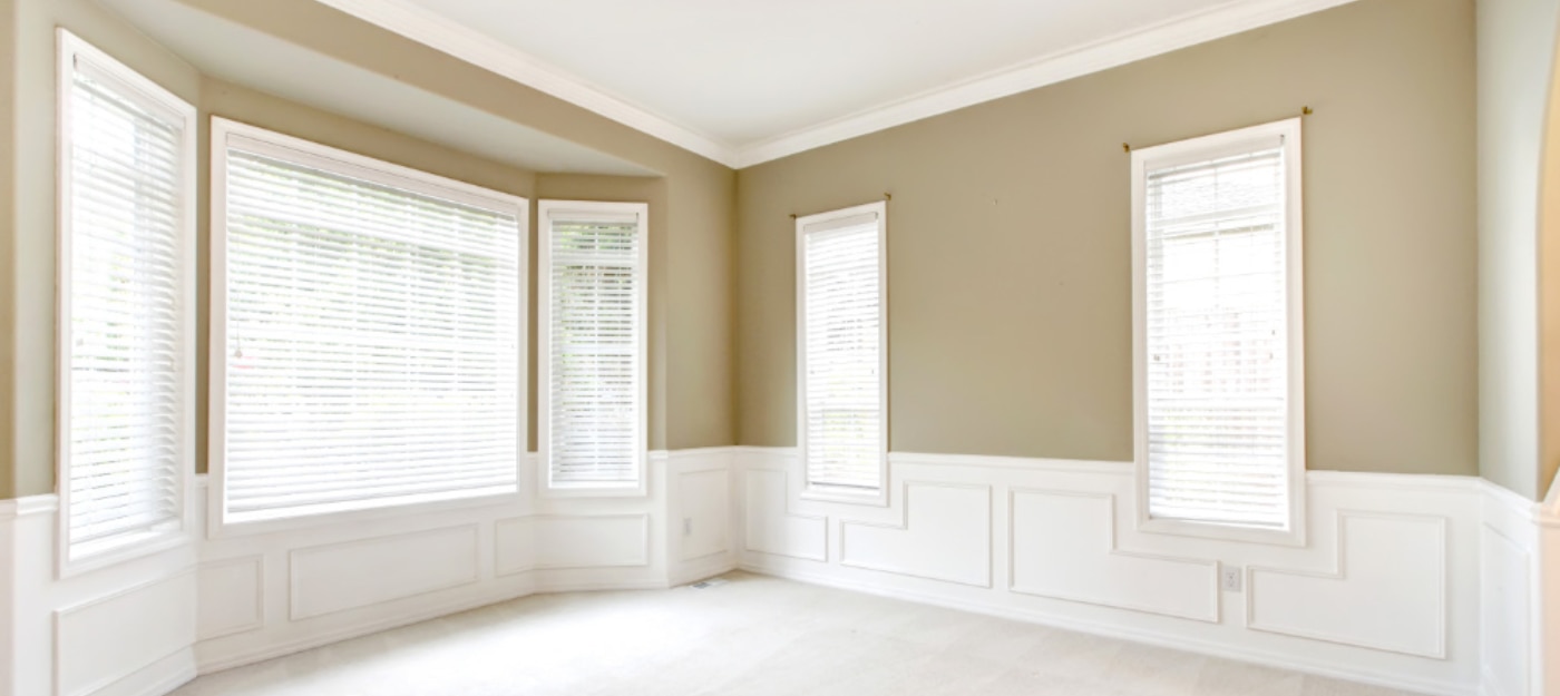 An empty, clean interior of a house.